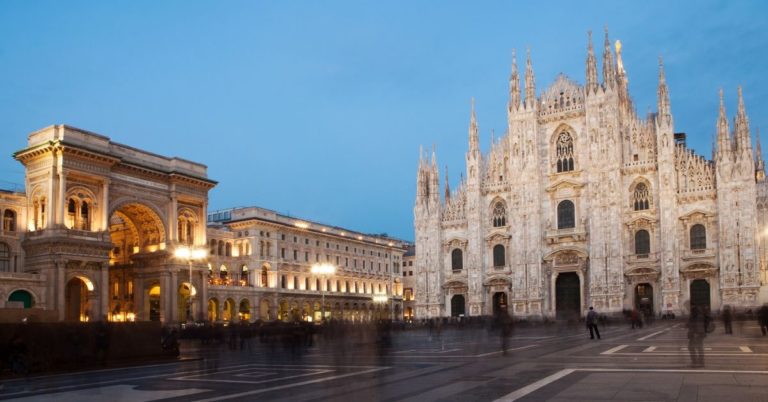 Want to see Europe for FREE - picture of cathedral in Milan Italy
